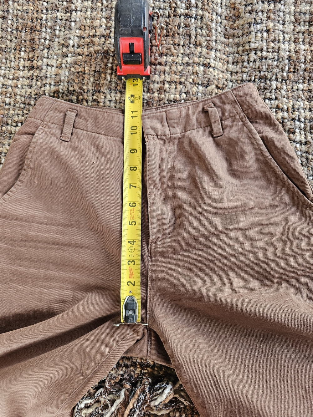 GAP Brown Women's Straight-Leg Cotton Pants - Picture 4 of 5